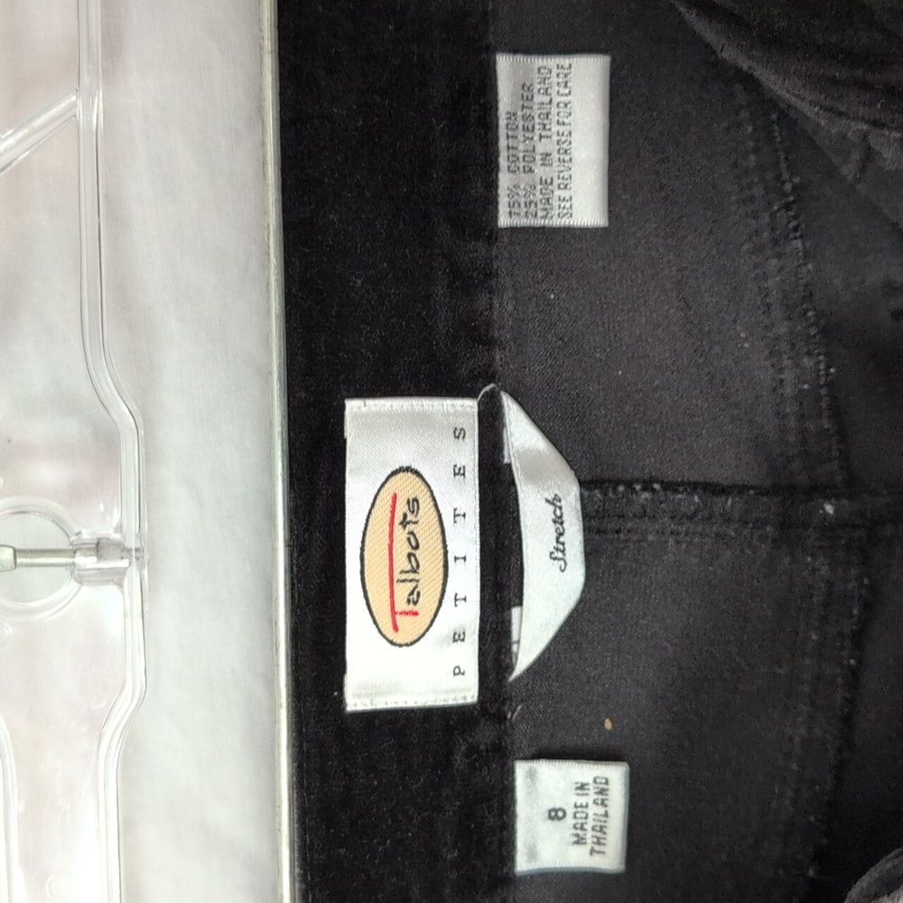 Talbots Black Stretch Pants Size 8 - Picture 2 of 4